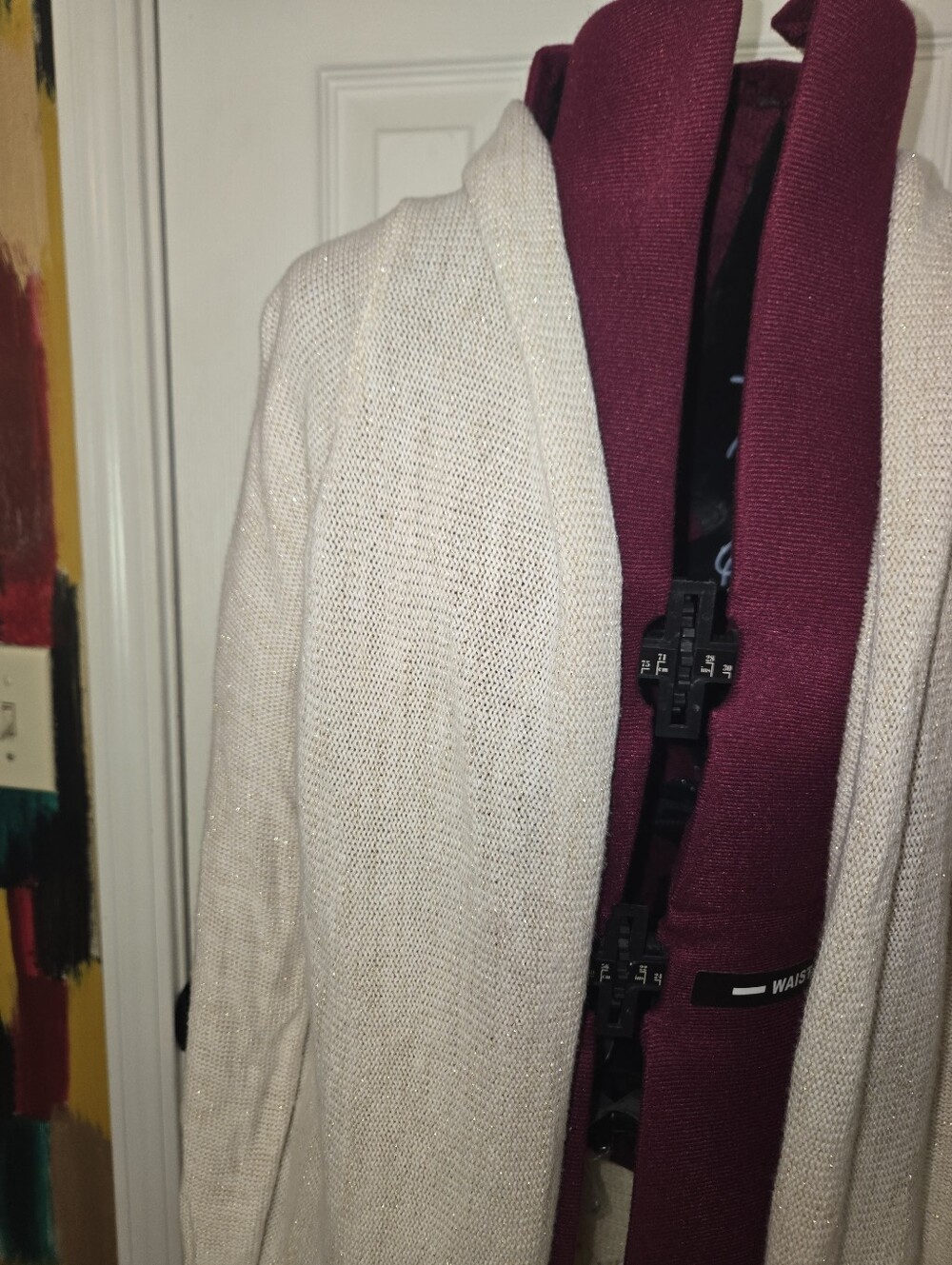 Lilly Pulitzer Medium Knit Beige Tassel Cotton Blend Cardigan Sweater - Picture 3 of 9